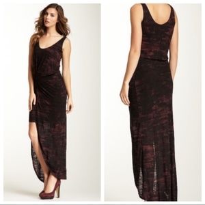 Halston Heritage Twist Waist Maxi Dress